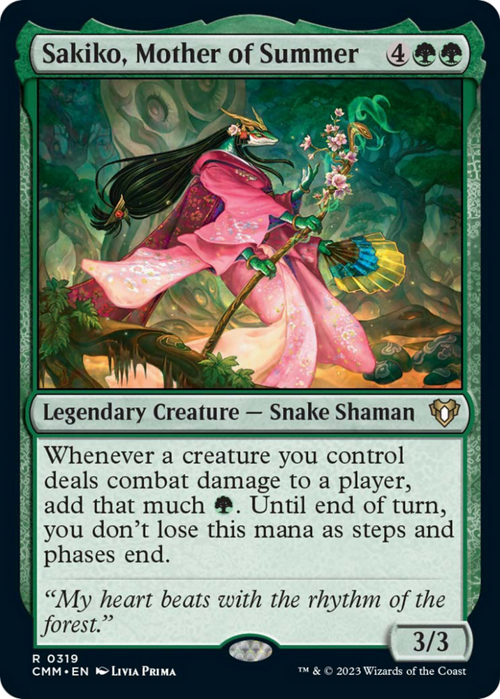 Magic | Sakiko, Mother of Summer [Commander Masters] | The Nerd Merchant
