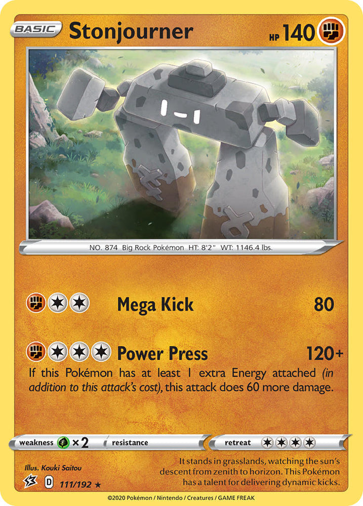 Pokemon | Stonjourner (111/192) (Theme Deck Exclusive) [Sword & Shield: Rebel Clash] | The Nerd Merchant