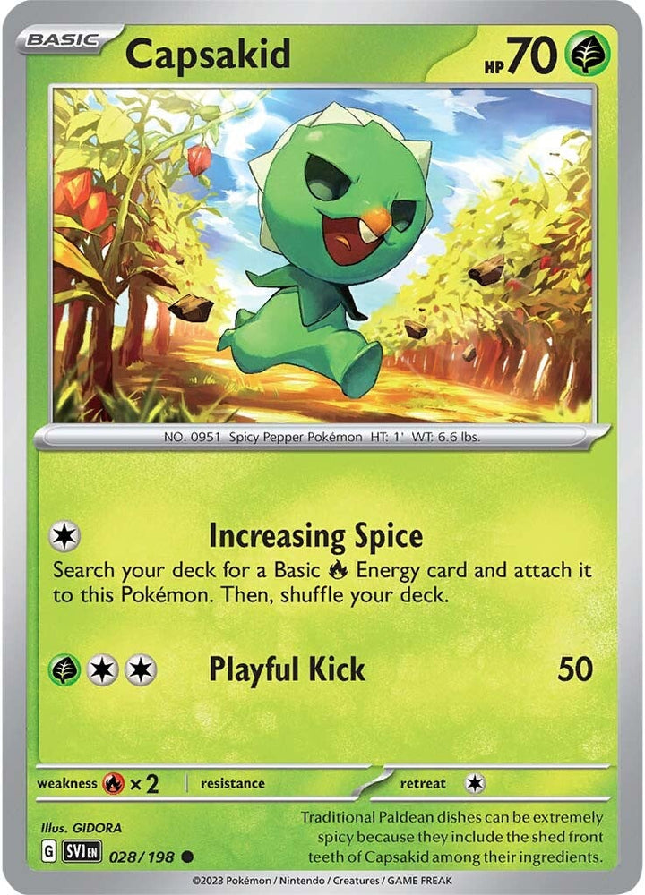 Pokemon | Capsakid (028/198) [Scarlet & Violet: Base Set] | The Nerd Merchant