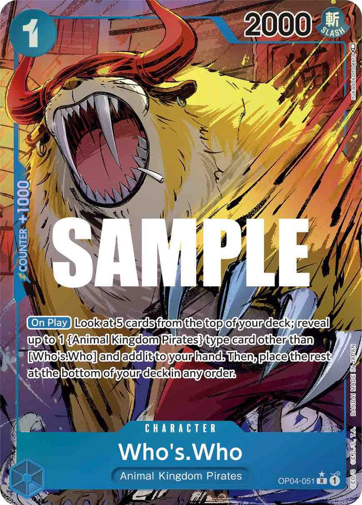 One Piece | Who's.Who (Alternate Art) [Kingdoms of Intrigue] | The Nerd Merchant