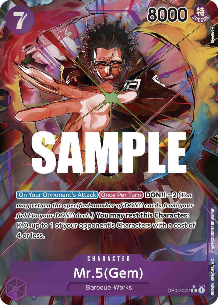 One Piece | Mr.5(Gem) (Alternate Art) [Kingdoms of Intrigue] | The Nerd Merchant