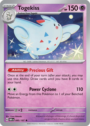Pokemon | Togekiss (085/197) (Theme Deck Exclusive) [Scarlet & Violet: Obsidian Flames] | The Nerd Merchant