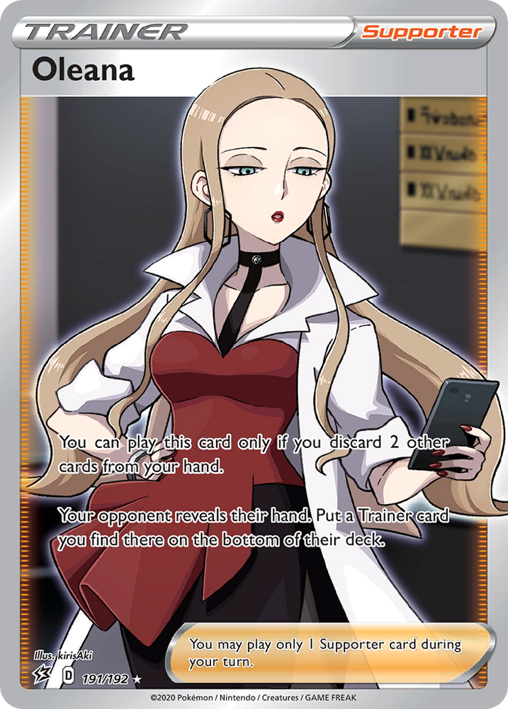 Pokemon | Oleana (191/192) [Sword & Shield: Rebel Clash] | The Nerd Merchant