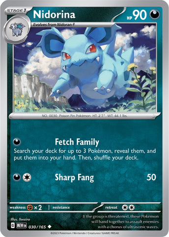 Pokemon | Nidorina (030/165) [Scarlet & Violet 151] | The Nerd Merchant