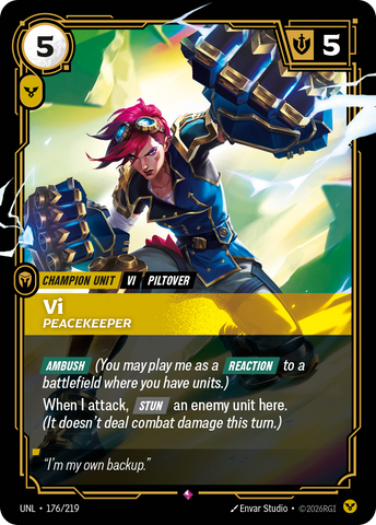 Vi - Peacekeeper (Foil) - Unleashed (176/219)