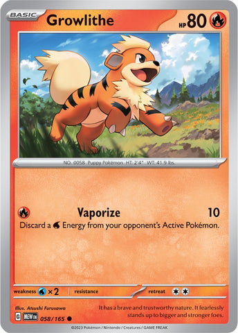 Pokemon | Growlithe (058/165) [Scarlet & Violet 151] | The Nerd Merchant