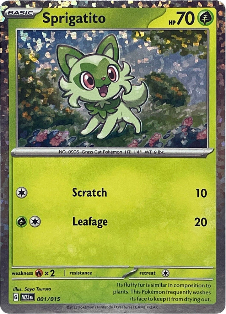 Pokemon | Sprigatito (001/015) [McDonald's Promos: 2023 Collection] | The Nerd Merchant