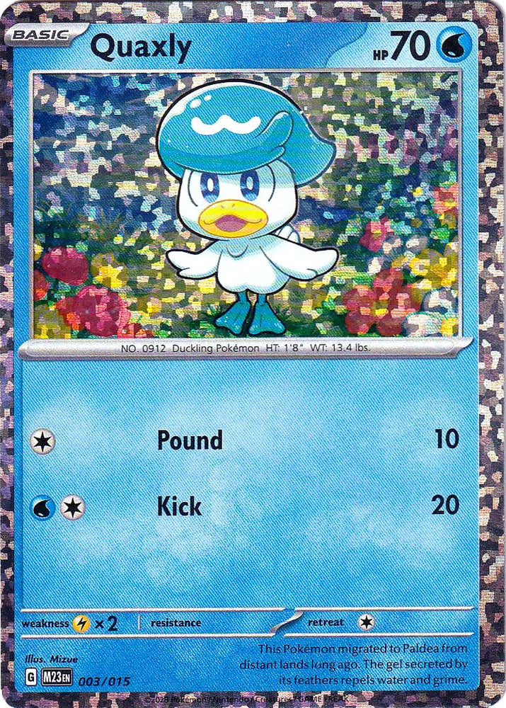 Pokemon | Quaxly (003/015) [McDonald's Promos: 2023 Collection] | The Nerd Merchant
