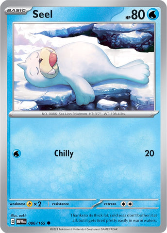 Pokemon | Seel (086/165) [Scarlet & Violet 151] | The Nerd Merchant