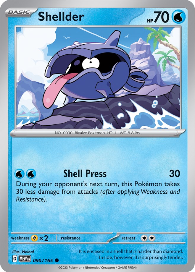 Pokemon | Shellder (090/165) [Scarlet & Violet 151] | The Nerd Merchant