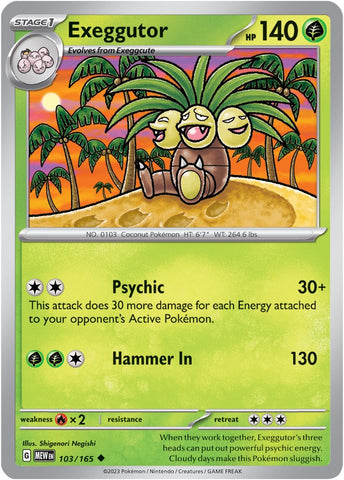 Pokemon | Exeggutor (103/165) [Scarlet & Violet 151] | The Nerd Merchant