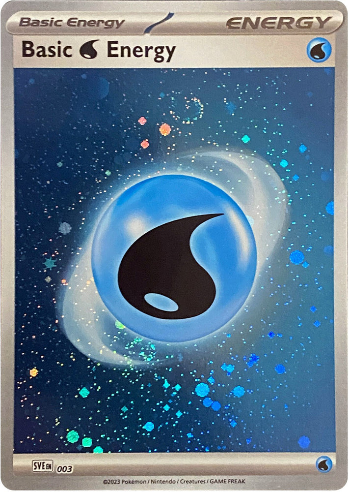 Pokemon | Basic Water Energy (003) (Cosmos Holo) [Scarlet & Violet: Base Set] | The Nerd Merchant