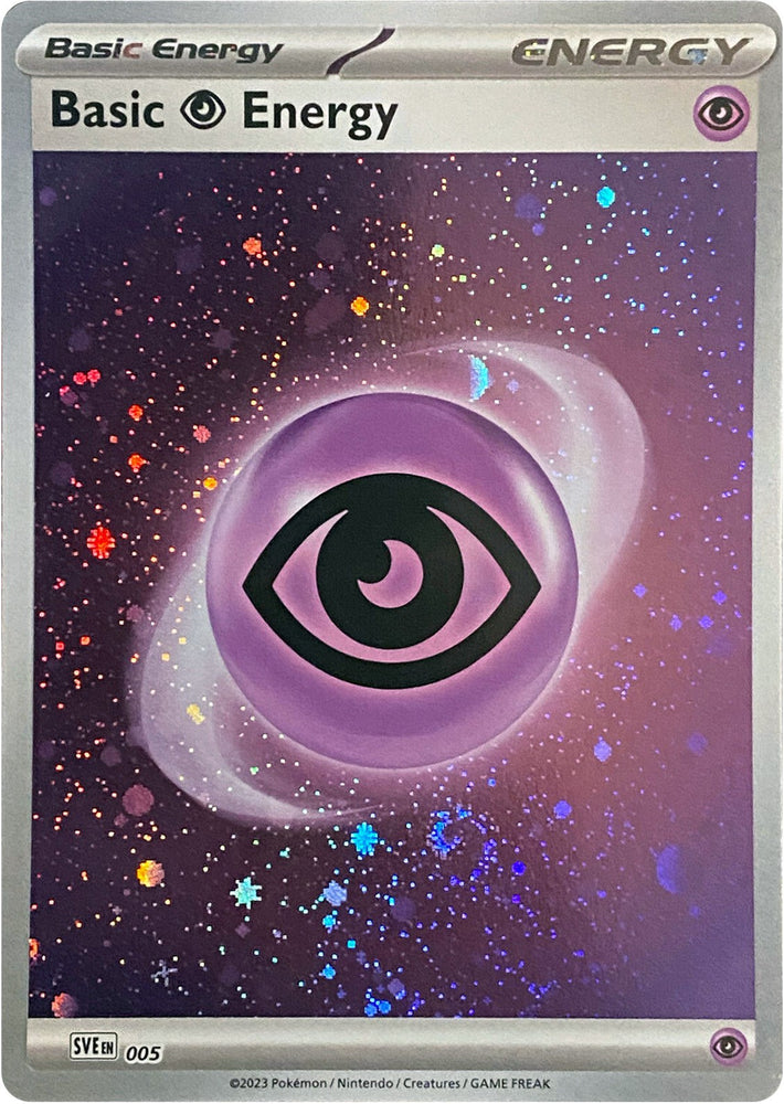 Pokemon | Basic Psychic Energy (005) (Cosmos Holo) [Scarlet & Violet: Base Set] | The Nerd Merchant