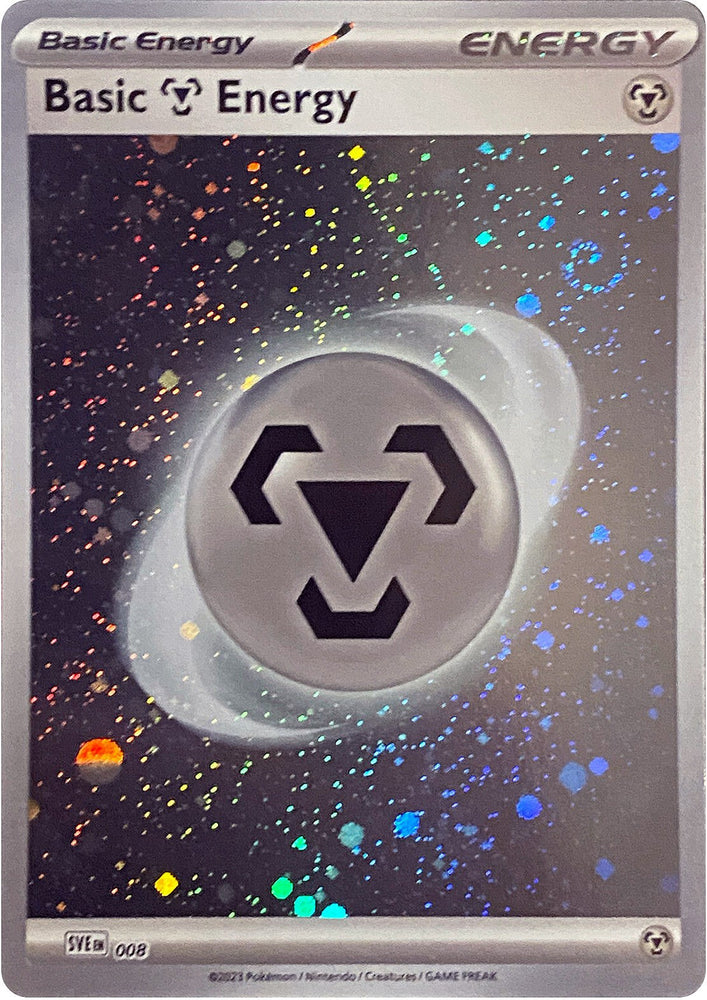 Pokemon | Basic Metal Energy (008) (Cosmos Holo) [Scarlet & Violet: Base Set] | The Nerd Merchant