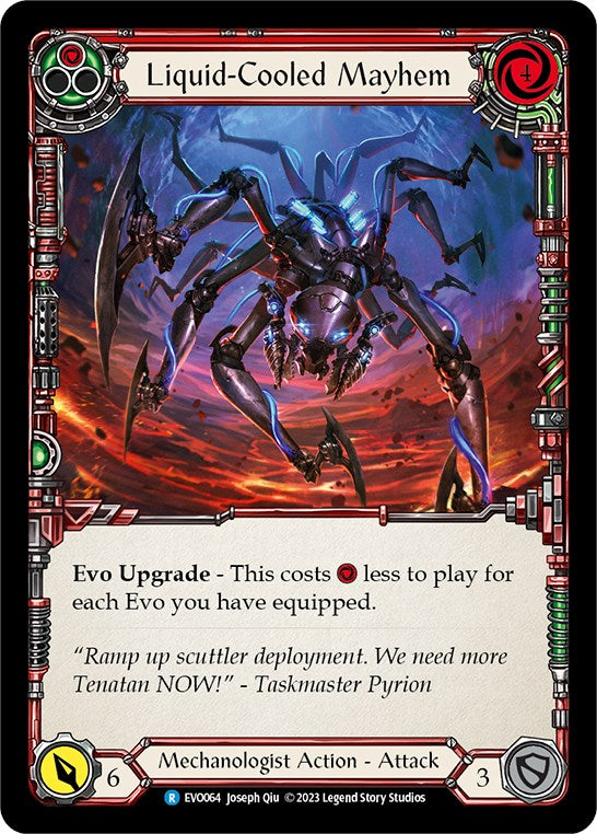 Flesh and Blood TCG | Liquid-Cooled Mayhem (Red) [EVO064] (Bright Lights) | The Nerd Merchant
