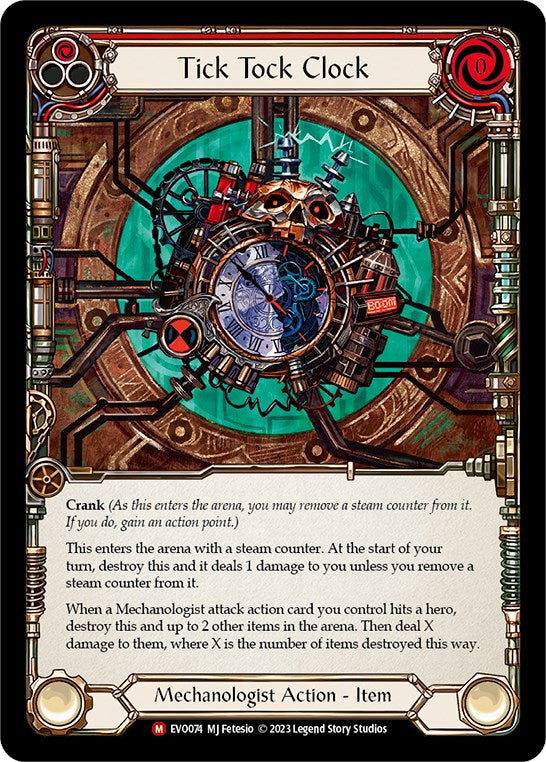 Flesh and Blood TCG | Tick Tock Clock [EVO074] (Bright Lights) | The Nerd Merchant