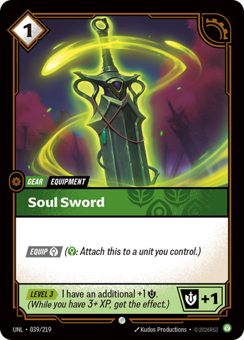 Soul Sword (Foil) - Unleashed (039/219)