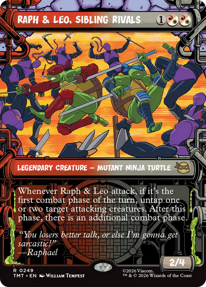 Magic | Raph & Leo, Sibling Rivals (Showcase) [Teenage Mutant Ninja Turtles] | The Nerd Merchant