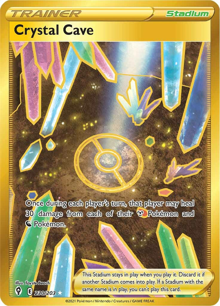 Pokemon | Crystal Cave (230/203) [Sword & Shield: Evolving Skies] | The Nerd Merchant
