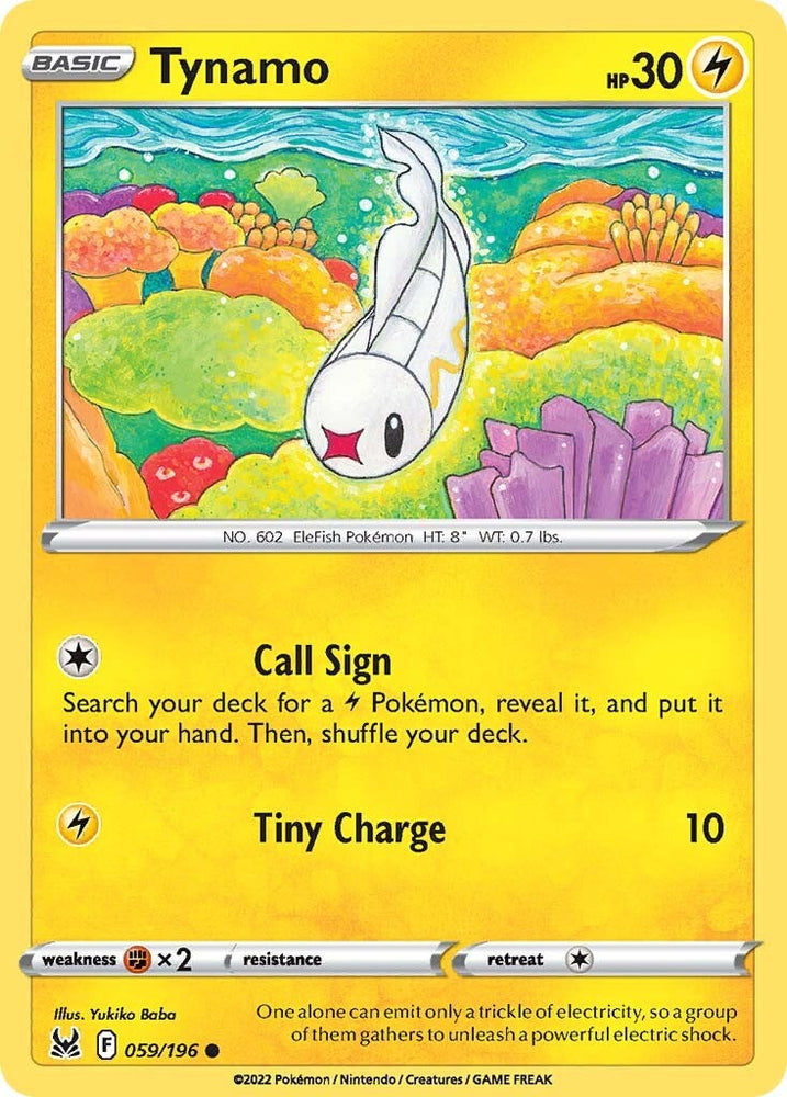 Pokemon | Tynamo (059/196) [Sword & Shield: Lost Origin] | The Nerd Merchant