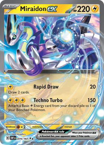 Pokemon | Miraidon ex (079/197) [Scarlet & Violet: Obsidian Flames] | The Nerd Merchant