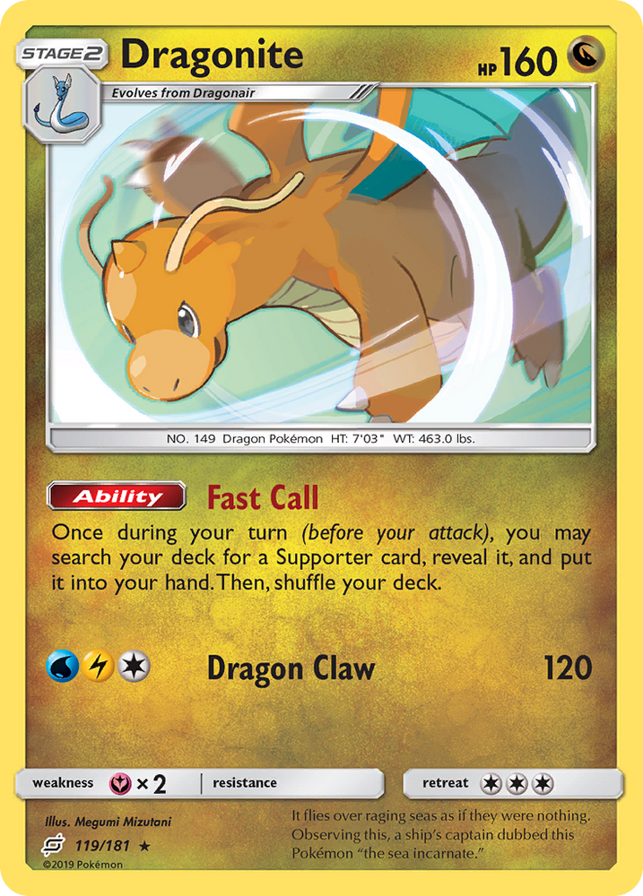 Pokemon | Dragonite (119/181) [Sun & Moon: Team Up] | The Nerd Merchant
