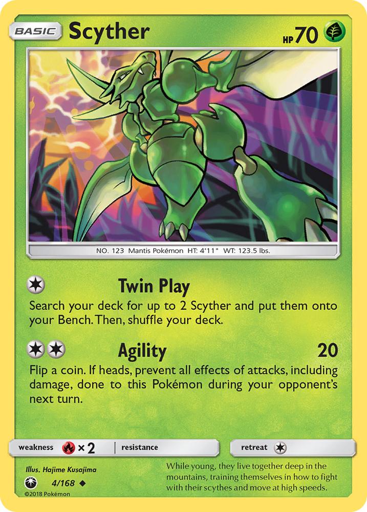 Pokemon | Scyther (4/168) [Sun & Moon: Celestial Storm] | The Nerd Merchant