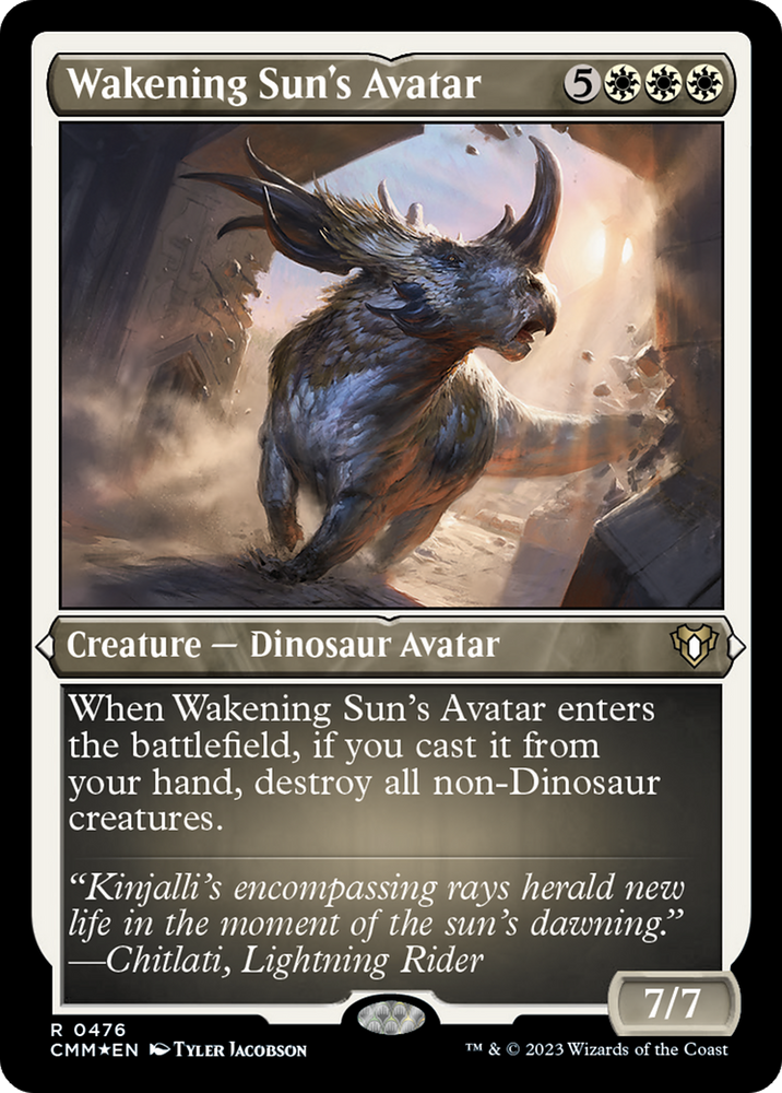 Magic | Wakening Sun's Avatar (Foil Etched) [Commander Masters] | The Nerd Merchant