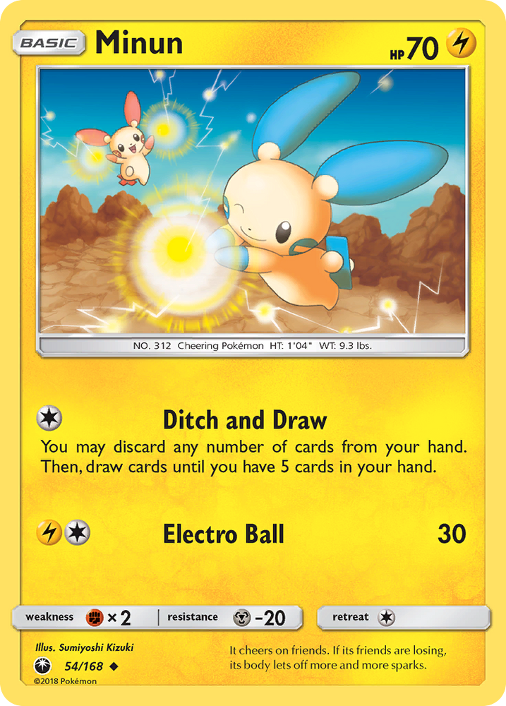 Pokemon | Minun (54/168) [Sun & Moon: Celestial Storm] | The Nerd Merchant