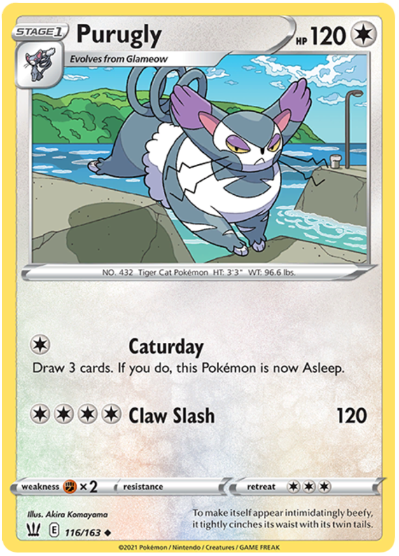 Pokemon | Purugly (116/163) [Sword & Shield: Battle Styles] | The Nerd Merchant