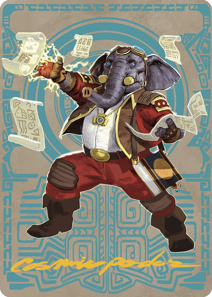 Magic | Quintorius Kand Art Card (65/81) (Gold-Stamped Signature) [The Lost Caverns of Ixalan Art Series] | The Nerd Merchant