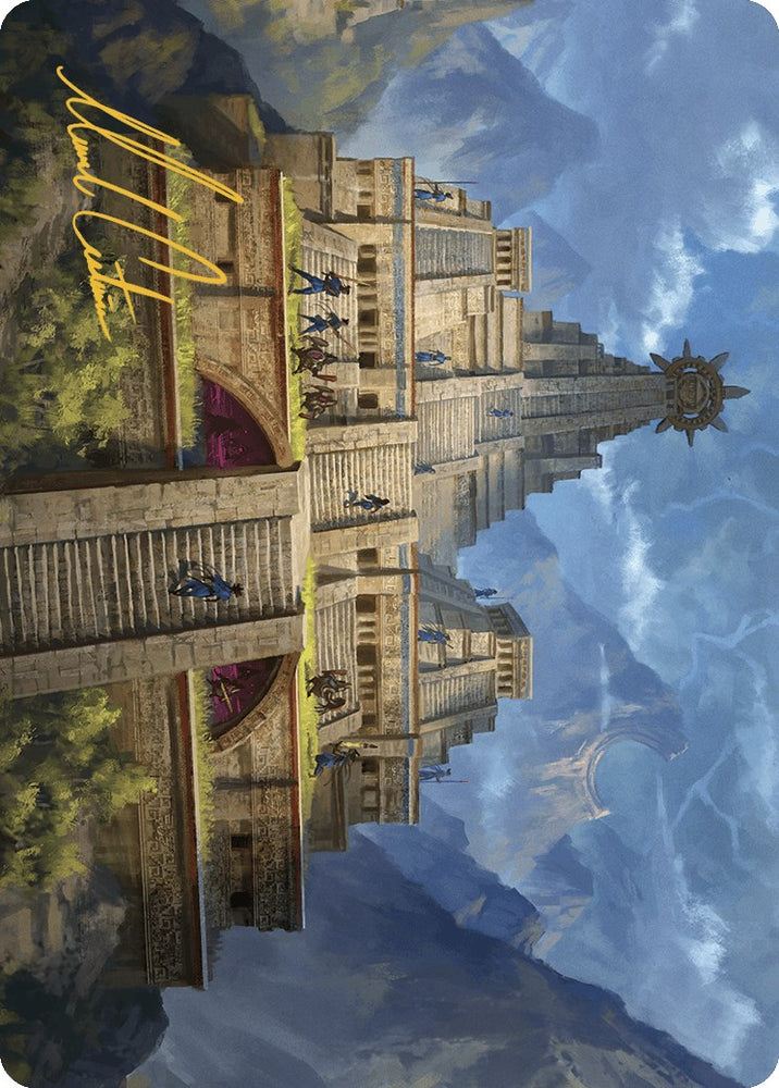 Magic | Barracks of the Thousand Art Card (Gold-Stamped Signature) [The Lost Caverns of Ixalan Art Series] | The Nerd Merchant
