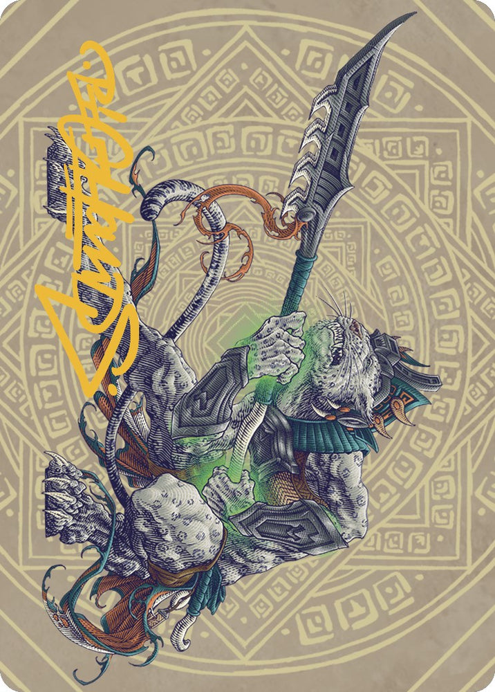 Magic | Kutzil, Malamet Exemplar Art Card (Gold-Stamped Signature) [The Lost Caverns of Ixalan Art Series] | The Nerd Merchant