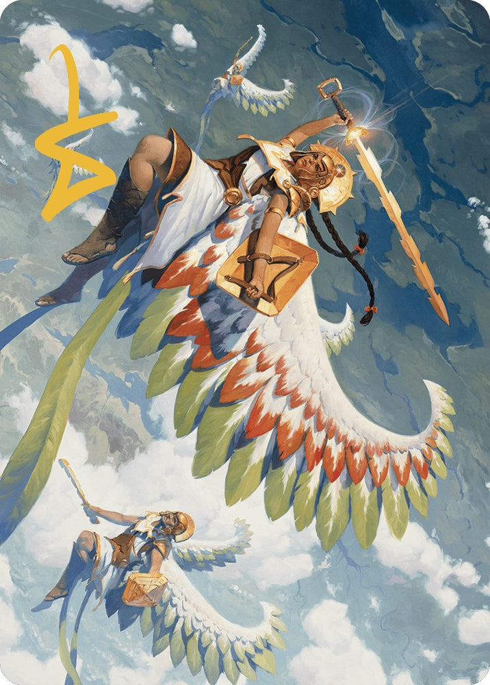 Magic | Resplendent Angel Art Card (5/81) (Gold-Stamped Signature) [The Lost Caverns of Ixalan Art Series] | The Nerd Merchant