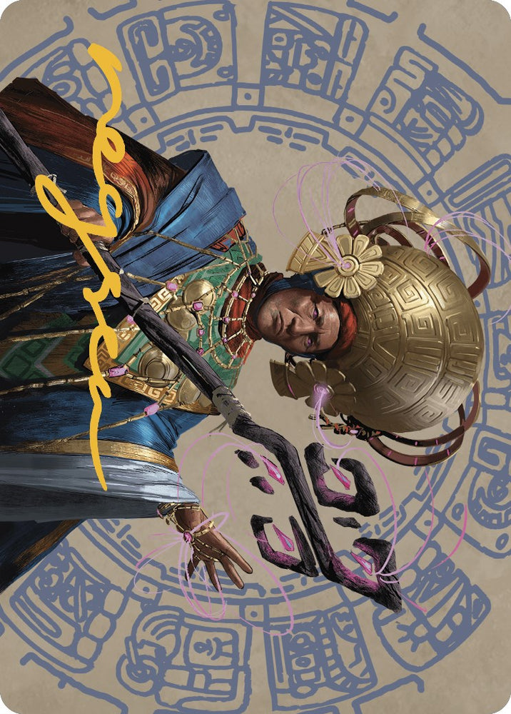 Magic | Akal Pakal, First Among Equals Art Card (46/81) (Gold-Stamped Signature) [The Lost Caverns of Ixalan Art Series] | The Nerd Merchant