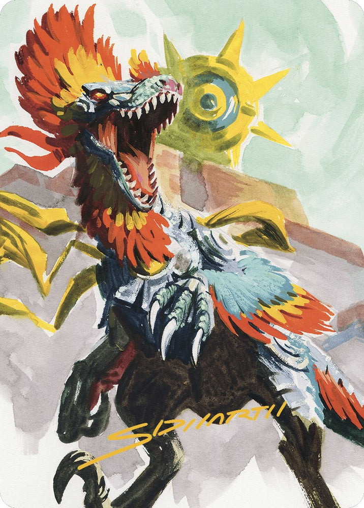 Magic | Pantlaza, Sun-Favored Art Card (Gold-Stamped Signature) [The Lost Caverns of Ixalan Art Series] | The Nerd Merchant