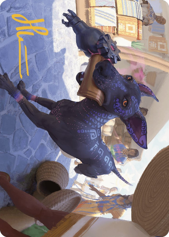 Magic | Mischievous Pup Art Card (Gold-Stamped Signature) [The Lost Caverns of Ixalan Art Series] | The Nerd Merchant