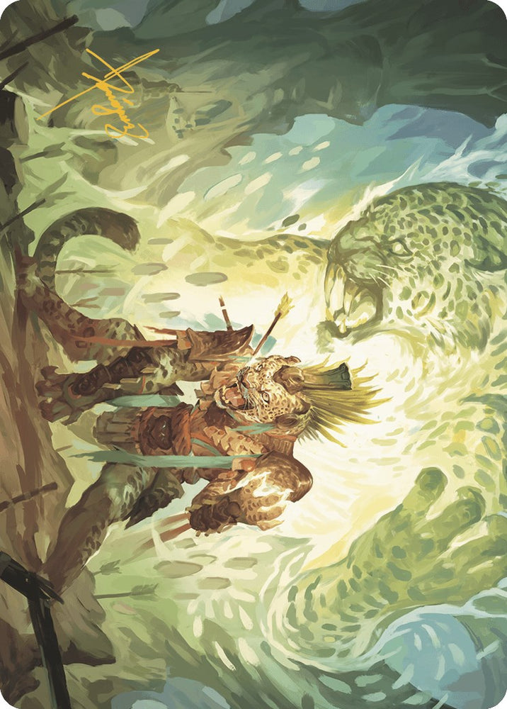 Magic | Might of the Ancestors Art Card (Gold-Stamped Signature) [The Lost Caverns of Ixalan Art Series] | The Nerd Merchant