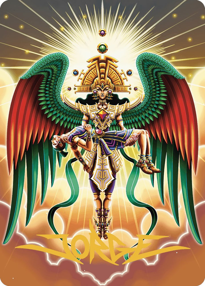 Magic | Resplendent Angel Art Card (59/81) (Gold-Stamped Signature) [The Lost Caverns of Ixalan Art Series] | The Nerd Merchant