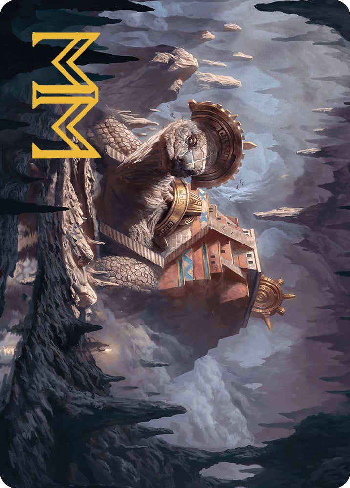 Magic | Bedrock Tortoise Art Card (Gold-Stamped Signature) [The Lost Caverns of Ixalan Art Series] | The Nerd Merchant