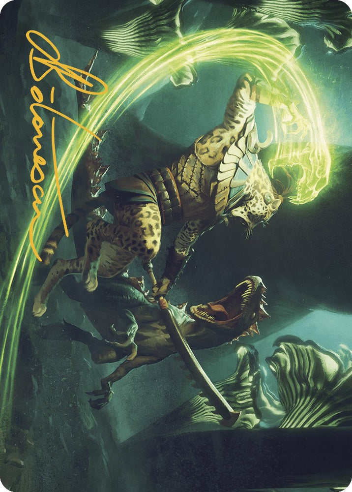 Magic | Contest of Claws Art Card (Gold-Stamped Signature) [The Lost Caverns of Ixalan Art Series] | The Nerd Merchant