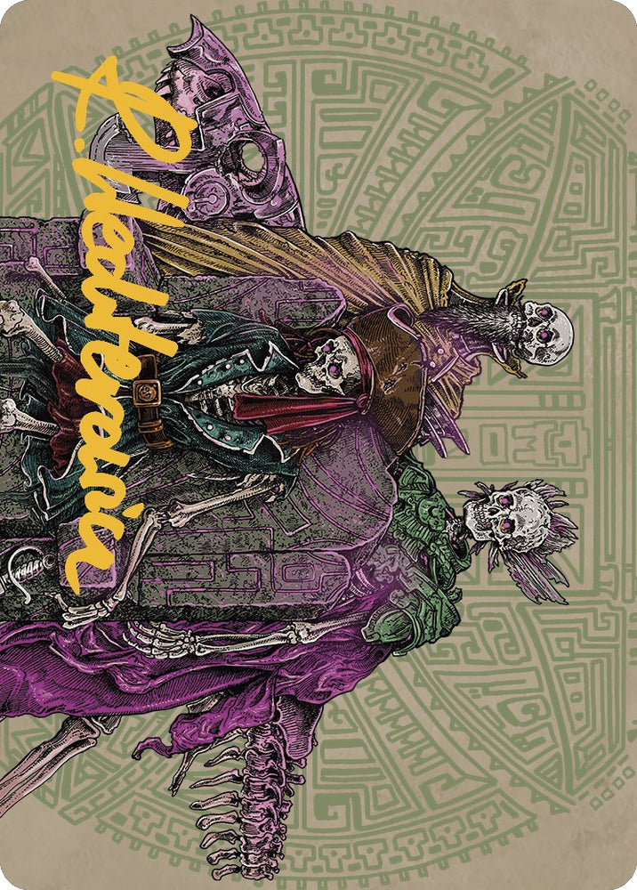 Magic | Throne of the Grim Captain Art Card (Gold-Stamped Signature) [The Lost Caverns of Ixalan Art Series] | The Nerd Merchant