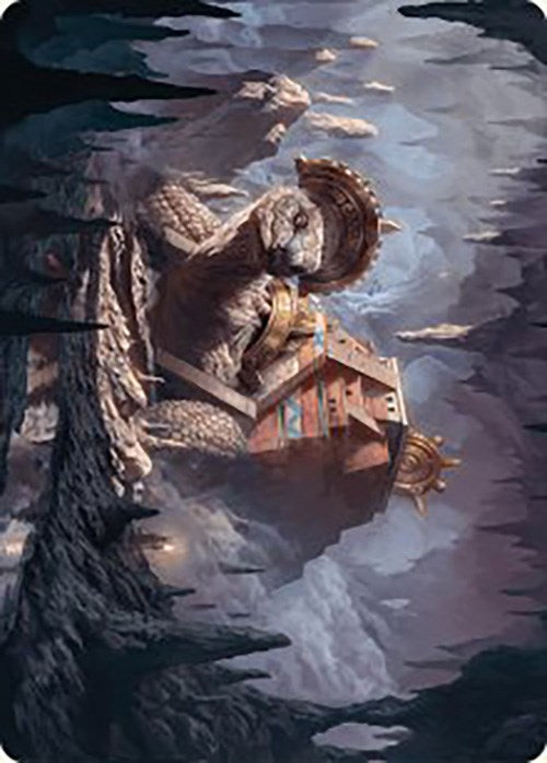 Magic | Bedrock Tortoise Art Card [The Lost Caverns of Ixalan Art Series] | The Nerd Merchant