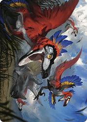 Magic | Wrathful Raptors Art Card [The Lost Caverns of Ixalan Art Series] | The Nerd Merchant