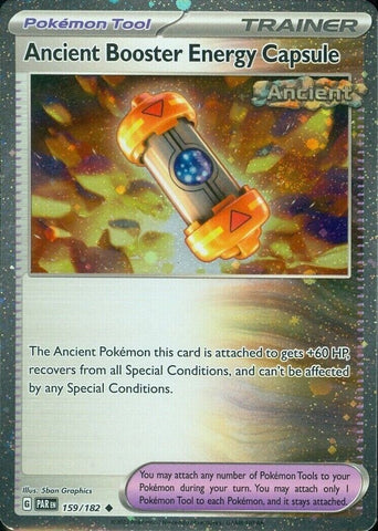 Pokemon | Ancient Booster Energy Capsule (159/182) (Cosmos Holo) [Scarlet & Violet: Paradox Rift] | The Nerd Merchant