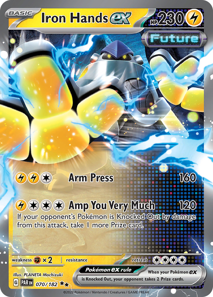 Pokemon | Iron Hands ex (070/182) [Scarlet & Violet: Paradox Rift] | The Nerd Merchant