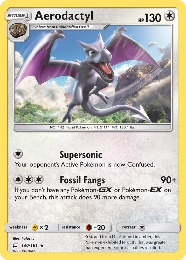 Pokemon | Aerodactyl (130/181) [Sun & Moon: Team Up] | The Nerd Merchant