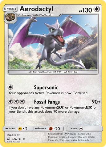 Pokemon | Aerodactyl (130/181) [Sun & Moon: Team Up] | The Nerd Merchant