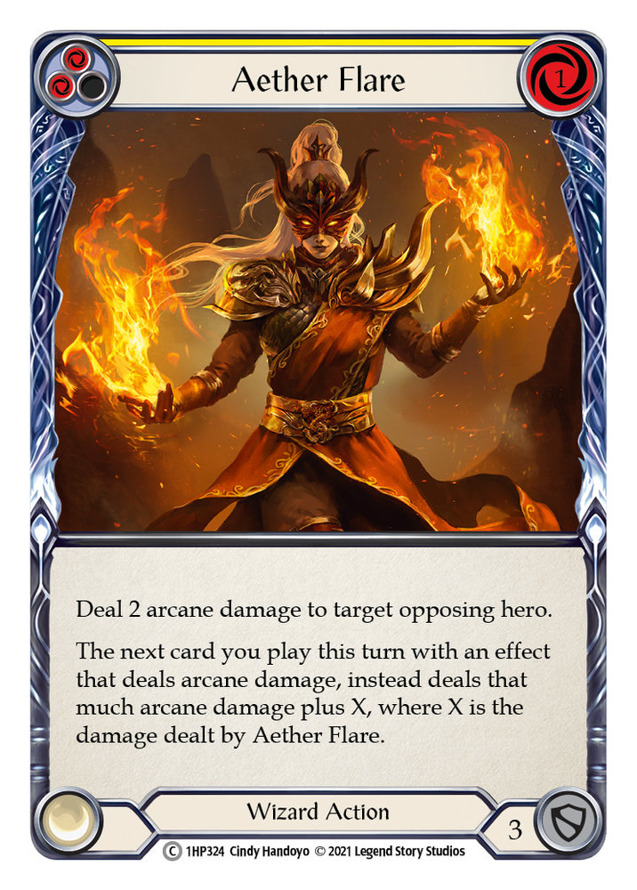 Flesh and Blood TCG | Aether Flare (Yellow) [1HP324] (History Pack 1) | The Nerd Merchant
