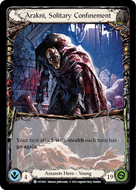 Flesh and Blood TCG | Arakni, Solitary Confinement [OUT003] (Outsiders) | The Nerd Merchant